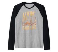 Livin the Fair Life Juggling Circus Performer Raglan Baseball Tee