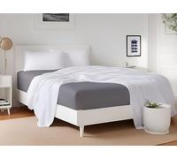 LivinEase Brushed Microfiber Charcoal King Size Fitted Sheets - Premium Quality 100 GSM Soft, Comfortable, and Durable - Deep 30 cm Pockets - Easy Care & Hypoallergenic (150 x 200 + 30 cm)