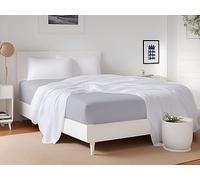 LivinEase Brushed Microfiber Silver King Size Fitted Sheets - Premium Quality 100 GSM Soft, Comfortable, and Durable - Deep 30 cm Pockets - Easy Care & Hypoallergenic (150 x 200 + 30 cm)