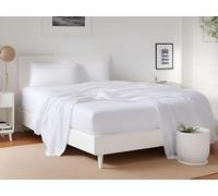 LivinEase Classic Fitted Sheet (White, King (Pack of 5))