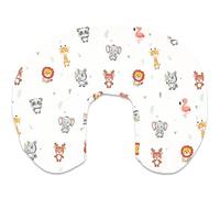 LivinEase Multifunctional Nursing Pillow - Versatile Breastfeeding Pillow with 100% Cotton Pillowcase - Pregnancy Gifts - Washable Maternity Feeding Pillow (Jungle Pillow Cover)