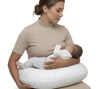 LivinEase Multifunctional Nursing Pillow - Versatile Breastfeeding Pillow with 100% Cotton Pillowcase - Pregnancy Gifts - Washable Maternity Feeding Pillow (Clouds)