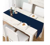 LivinEase Table Runner - Table Runners for Dining Table 42x240cm - Drapes Elegently 250 GSM Navy Table Runner - 8 to 10 Seater Table Runners Ideal for Christmas Party Decoration