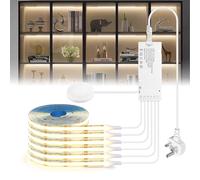 Living Amazy COB LED Strip Light Kit-Self-Adhesive LED Light Parallel with Dimmable Touch Sensor Switch, Led Light Strip for Wood Slat Wall Panels, Headboards, Home Decor (Warm, 6pcs 3.3FT)