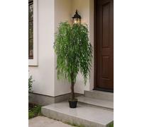 Living And Home 1.8M Faux Weeping Willow Tree In Pot In Green Green One Size