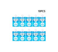 Living And Home 10-Pack Wardrobe Hanging Dehumidifier Bags In Blue Blue