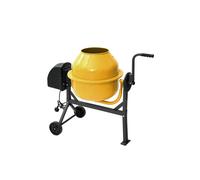 Living and Home 108cm W x 50cm D Electric Portable Cement Concrete Mixer with Wheels - Yellow