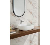 Living and Home 10pcs Ivory Marble Self-Adhesive Wall Stickers-Water & Oil Splash-proof, Antiflaming in Orange Living and Home Orange