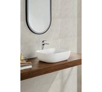 Living And Home 10Pcs Ivory Marble Self-Adhesive Wall Stickers-Water & Oil Splash-Proof,antiflaming In Khaki Khaki One Size