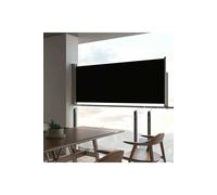 Living And Home 118"x55" Retractable Side Awning,outdoor Folding Privacy Screen Protection - Waterproof & Uv-Resistant Folding Privacy Divider, For Patio, Balcony And Pools In Dark Grey Dark Grey One 