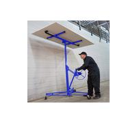 Living and Home 11ft Drywall Lifter with Rolling Casters Panel Hoist in Blue Living and Home Blue
