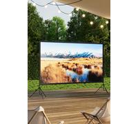 Living and Home 120" 3D 4K HD Outdoor Indoor 16:9 4K Portable Projector Screen with Stand - Black