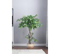 Living And Home 120Cm Artificial Banyan Tree In Pot In Natural Natural One Size