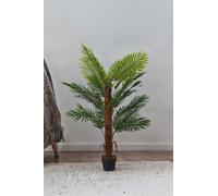 Living and Home 120cm Artificial Palm Tree Potted for Garden, Office & Home Decor - Green