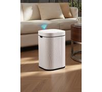 Living And Home 12L Smart Sensor Waterproof Rubbish Bin Bathroom Dustbin Kitchen Trash Can In White White