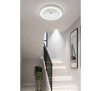 Living And Home 15W Led Infrared Sensor Ceiling Light, 1200 Lumen, 6500K In White White One Size