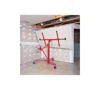 Living and Home 16FT Rolling Drywall Lifter Panel Hoist Jack Tool in Red Living and Home Red