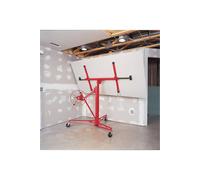 Living And Home 16Ft Rolling Drywall Lifter Panel Hoist Jack Tool In Red Red