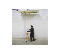 Living And Home 16Ft Yellow Rolling Drywall Lifter Panel Hoist Jack Tool Yellow