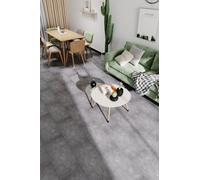 Living and Home 16Pcs/2.88m² Stone Effect SPC Click Lock Flooring with Acoustic Underlay & UV Coated for Living Room & Patio in Light Grey Living and Home Light Grey