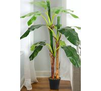 Living And Home 180Cm Artificial Banana Leaf Tree In Pot In Natural Natural
