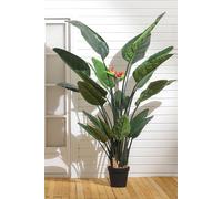 Living And Home 180Cm Artificial Potted Bird Of Paradise Palm Tree In Green Green