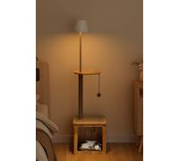 Living And Home 2-In-1 Cat Climbing Frame Floor Lamp In Natural Natural