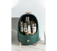 Living and Home 2-Tier Dustproof Makeup Organizer Box with LED Light - Green