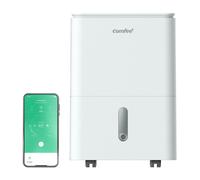 Living and Home 20L/Day Dehumidifier 3L Tank Quiet Operation with Drain Hose - White