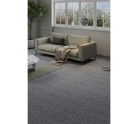 Living And Home 20Pcs 50X50Cm Asphalt Backed Carpet Floor Tiles In Light Grey Light Grey One Size