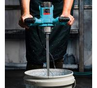 Living And Home 2100W Electric Paddle Heavy-Duty Mixer With 6-Speed Adjustment And Ergonomic Handle, Blue