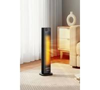 Living And Home 23 Inch 2Kw Ptc Ceramic Fan Heater Touch Control With Remote Control , Overheat & Tip Over Protection In Black Black