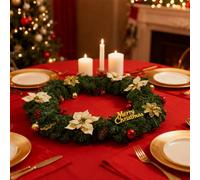 Living And Home 270Cm Artificial Luxury Christmas Wreath Decoration