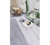 Living and Home 28Pcs 60x30cm Stone Texture Self Adhesive PVC Flooring, 5.18㎡ in Light Grey | Size: 60x30 cm Living and Home Light Grey 60x30 cm