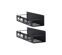Living And Home 2Pcs Magnetic Fridge Storage Shelf Hanging Spice Rack In Black Black 2 Pack