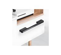 Living and Home 2Pcs Matte Black Cabinet Handles Aluminum Drawer Pulls Kitchen Cabinet Door Handles, 128mm(5 Inch) Hole Center - Black