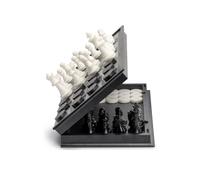 Living and Home 3-in-1 Magnetic Chessboard, Suitable for Portable Folding International Chess Games for Children and Adult Beginners in Black Living and Home Black