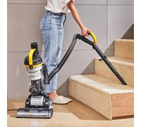 Living And Home 3-In-1 Upright Vacuum Cleaner Crevice Tool 150° Swivel Steering With 2.2L Dust Cup, Anti-Tangle Brush, Led Light In Yellow Yellow