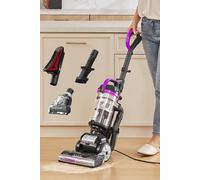 Living and Home 3-in-1 Upright Vacuum Cleaner Crevice Tool 150° Swivel Steering with 2.2L Dust Cup, Anti-tangle Brush, LED Light in Purple Living and Home Purple
