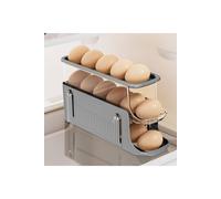Living And Home 3-Layer Expandable Scrolling Egg Holder Storage Rack In Grey Grey