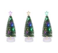 Living And Home 3-Piece Christmas Four-Color Light Glowing Christmas Tree Home Decoration