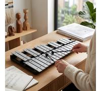 Living And Home 30 Notes Foldable Glockenspiel Xylophone And Carrying Bag