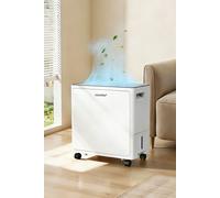 Living and Home 30L/Day Dehumidifier 3.4L Tank Quiet Operation Auto Defrosting with Washable Filter, Drain Hose in White Living and Home White