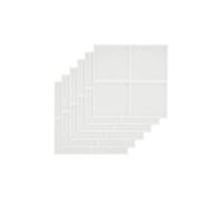 Living And Home 30Pcs Pvc Waterproof Solid Color Crystal Film Wall Sticker In Light Grey Light Grey One Size