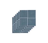 Living And Home 30Pcs Pvc Waterproof Solid Color Crystal Film Wall Sticker In Navy Navy One Size