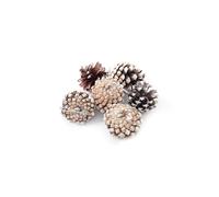 Living And Home 30Pcs Real Pine Cone Christmas Tree Hanging Ornament In Brown Brown One Size