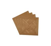 Living and Home 30Pcs Self-Adhesive PVC Wood Effect Flooring Tiles Set with Versailles Pattern, 2.787m² in Brown Living and Home Brown