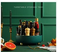 Living And Home 360 Degrees Green Rotating Storage Rack Makeup Organizer Kitchen Organizer