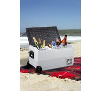 Living And Home 36L Portable Car Compressor Refrigerator For Camping Road Trip In White White