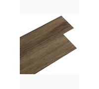 Living and Home 36Pcs PVC Wooden Self-adhesive Laminate Flooring Planks - Dark Brown